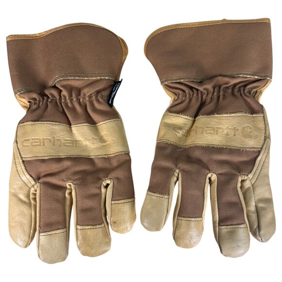 Carhartt A513 Men's Insulated Grain Leather Safety Cuff Work Glove Size Medium - Picture 1 of 4